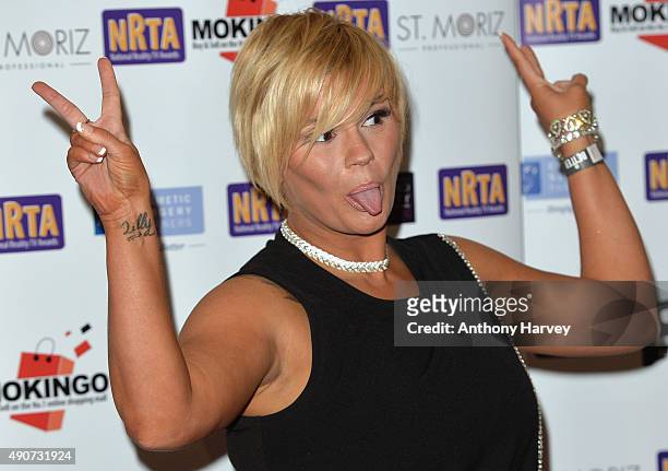Kerry Katona attends the National Reality TV Awards at Porchester Hall on September 30, 2015 in London, England.