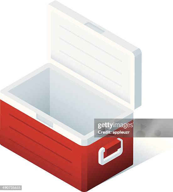 leere cooler - kühlbehälter stock-grafiken, -clipart, -cartoons und -symbole