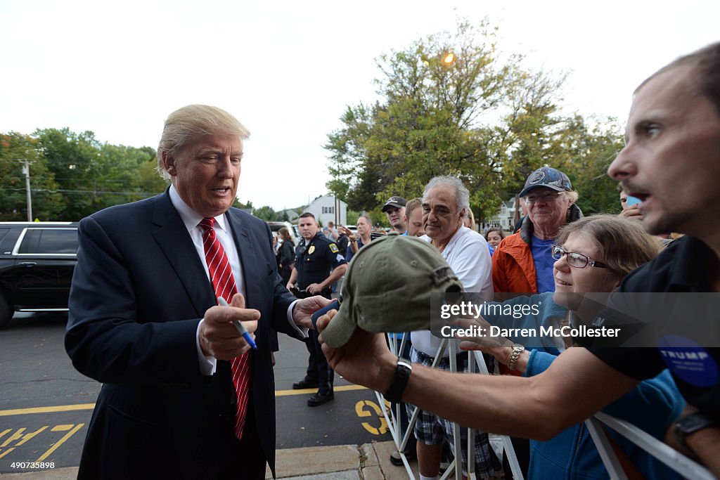 Donald Trump Holds Campaign Rally In Keene, New Hampshire