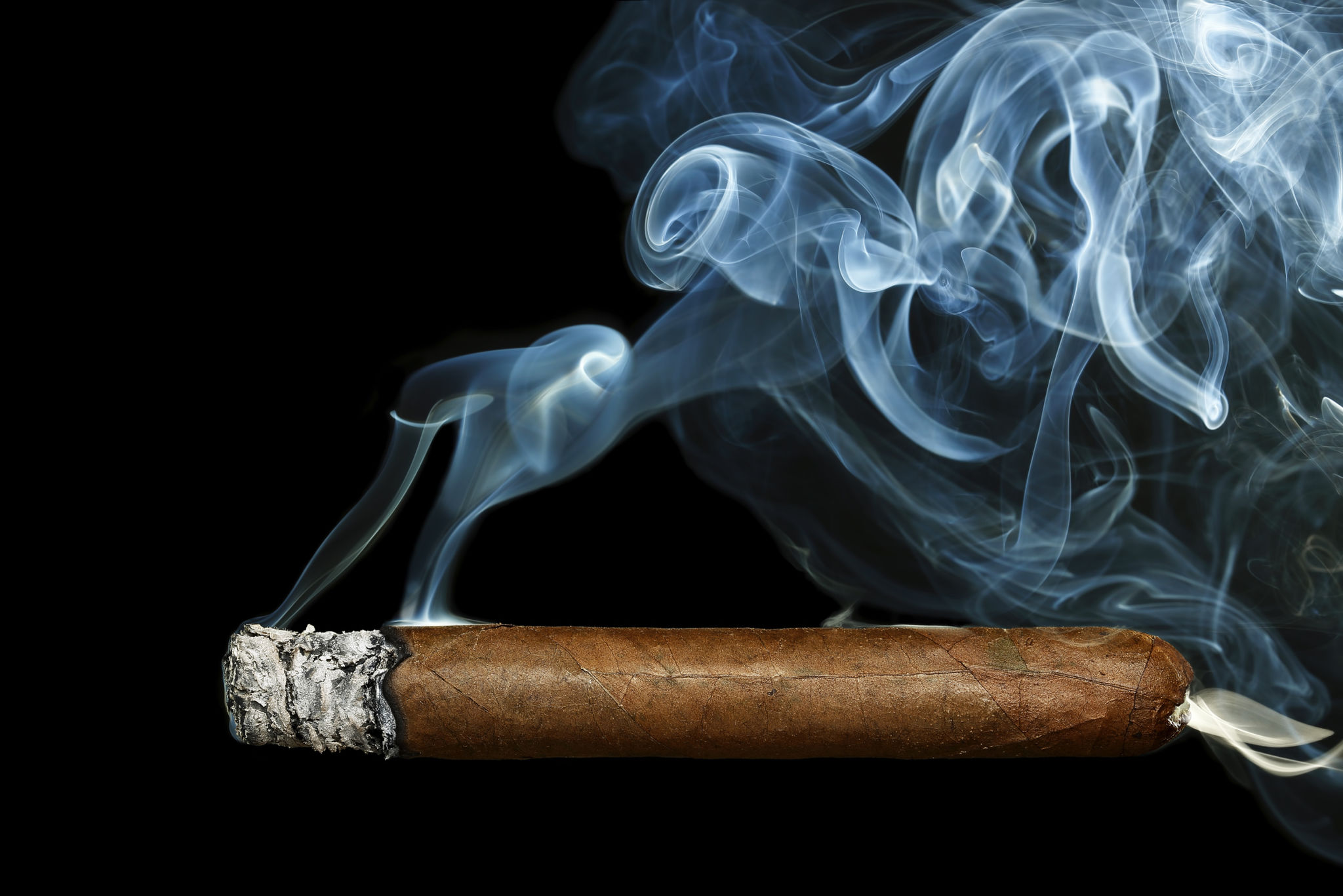 smoking cigar