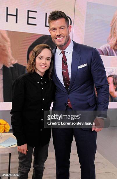 Ellen Page is a guest on "Good Morning America," 9/30/15, airing on the Walt Disney Television via Getty Images Television Network.