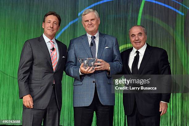 George Bodenheimer, Randy Falco and Rocco B. Commisso attend the 32nd Annual Walter Kaitz Foundation Fundraising Dinner Hosted By TV One at Marriott...