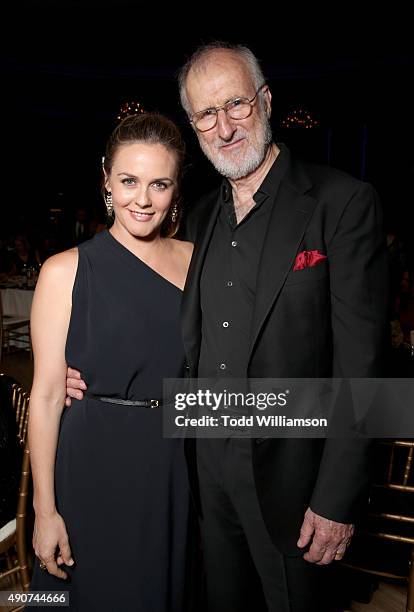 Actors Alicia Silverstone and James Cromwell attend PETA's 35th Anniversary Party at Hollywood Palladium on September 30, 2015 in Los Angeles,...