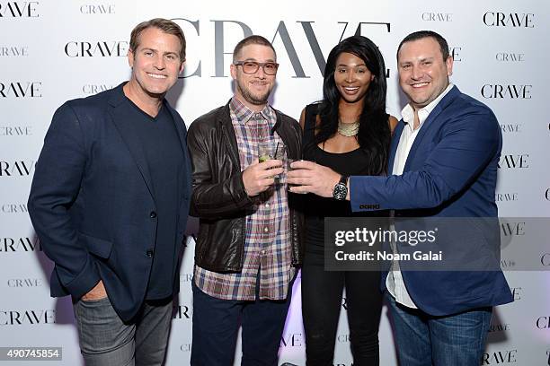 Co-founder of Evolve Media Corp Brian Fitzgerald,CraveOnline executive editor Andrew Pogany, Miss USA 2012 Nana Meriwether and Chief Revenue Officer...