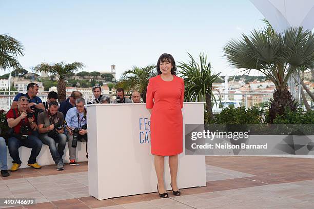 Actress Marion Bailey attends the "Mr. Turner" photocall during the 67th Annual Cannes Film Festival on May 15, 2014 in Cannes, France.