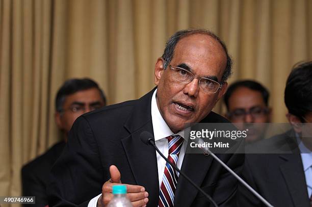 Subbarao, Governor of Reserve Bank of India, announcing the Third Quarter Review of Monetary Policy 2012-13, on January 29, 2013 in Mumbai, India.
