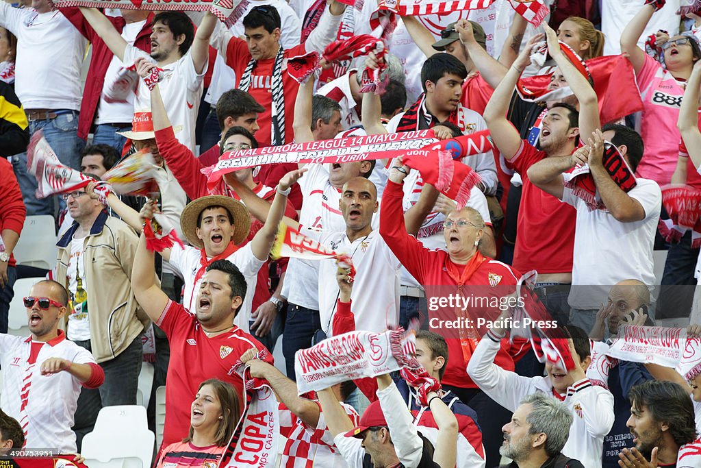 Benfica and Sivilla supporter during the UEFA Europa League...