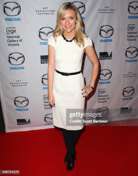 Jacqueline Felgate arrives at the National Gallery of Victoria for the Opening Night of the Italian Masterpieces Exhibition on May 15, 2014 in...