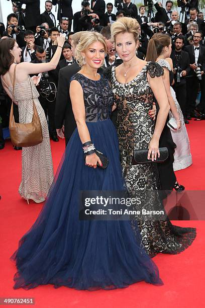 Hofit Golan and Natacha Amal attend the opening ceremony and "Grace of Monaco" premiere at the 67th Annual Cannes Film Festival on May 14, 2014 in...