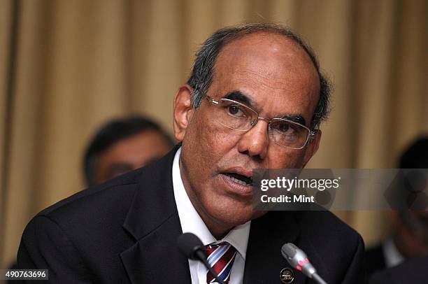 Subbarao, Governor of Reserve Bank of India, announcing the Third Quarter Review of Monetary Policy 2012-13, on January 29, 2013 in Mumbai, India.