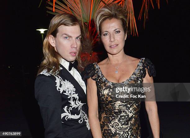 Christophe Guillarme and Natacha Amal attend the "Grace Of Monaco" After Party - The 67th Annual Cannes Film Festival at Studio 5 on May 14, 2014 in...