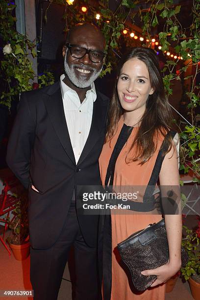 Eriq Ebouaney and Nathalie Marchak attend the "Grace Of Monaco" After Party - The 67th Annual Cannes Film Festival at Studio 5 on May 14, 2014 in...