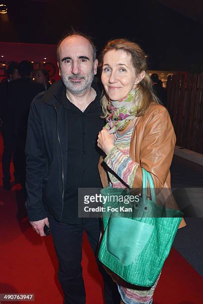 Philippe Harel and Sylvie Bourgeois Harel attend the "Grace Of Monaco" After Party - The 67th Annual Cannes Film Festival at Studio 5 on May 14, 2014...