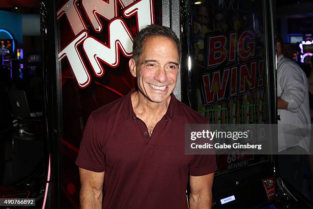 Executive Producer Harvey Levin unveils IGT's TMZ Video Slots at the Global Gaming Expo 2015 at the Sands Expo and Convention Center on September 30,...