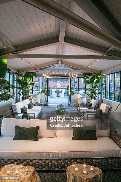 General view of atmosphere at Restoration Hardware Celebrates The Opening Of RH Chicago - The Gallery At The Three Arts Club at Restoration Hardware...