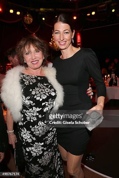 Dunja Siegel and her daughter Marcella Siegel during Ralph Siegel's 70th birthday party at Schuhbeck's Teatro on September 30, 2015 in Munich,...