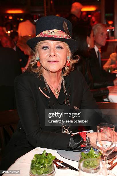 Linda G. Thompson, Silver Convention, during Ralph Siegel's 70th birthday party at Schuhbeck's Teatro on September 30, 2015 in Munich, Germany.