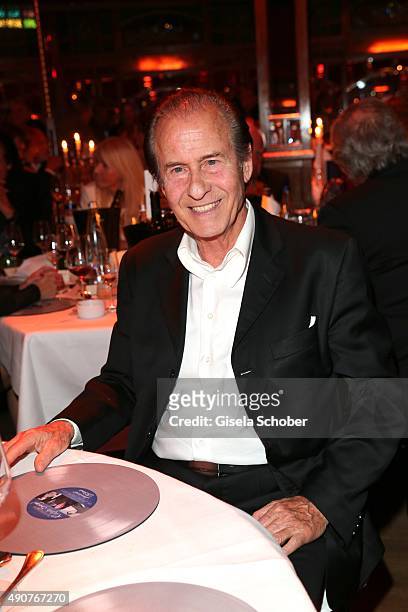Michael Holm during Ralph Siegel's 70th birthday party at Schuhbeck's Teatro on September 30, 2015 in Munich, Germany.