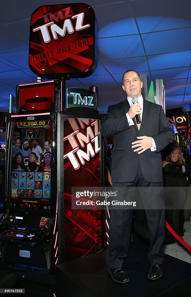 Harvey Levin Unveils TMZ Video Slots At Global Gaming Expo In Las Vegas