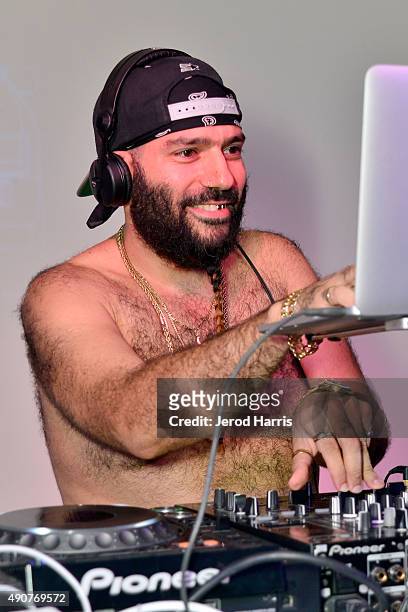 Thugg of Chromeo performs at the Lexus Pop-Up Concert Series Powered by Pandora on September 30, 2015 in Laguna Beach, California.
