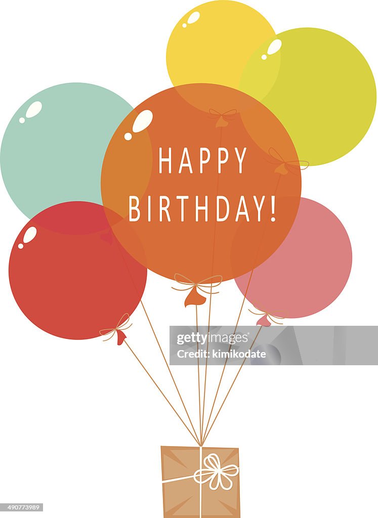 Happy Birthday balloons