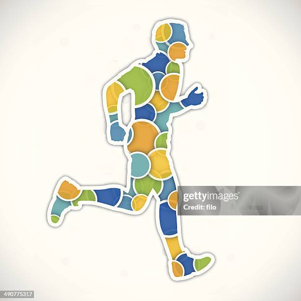 running man - running man stock illustrations