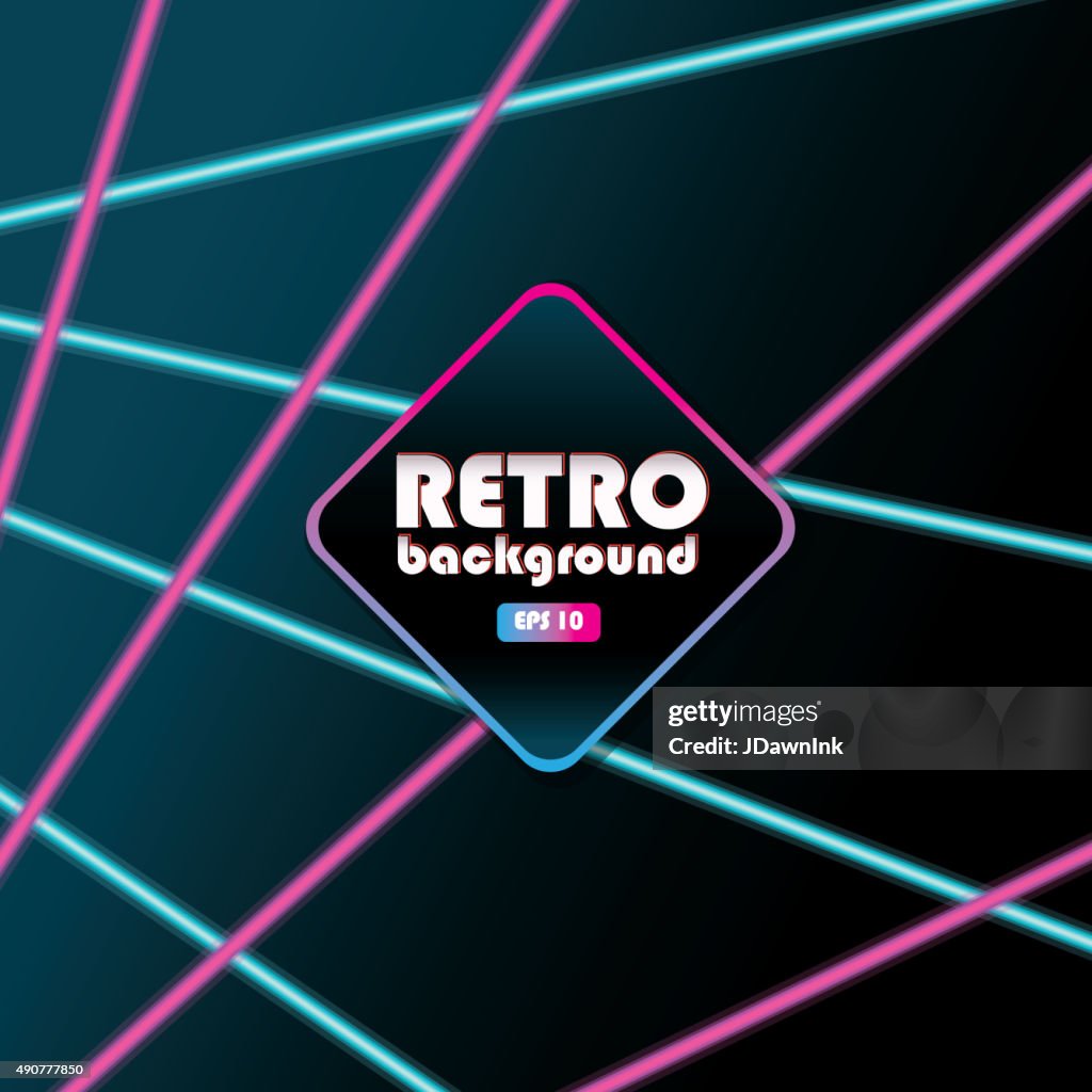 80s Laser Beam Background Design Templates Bright Colorful High-Res Vector  Graphic - Getty Images