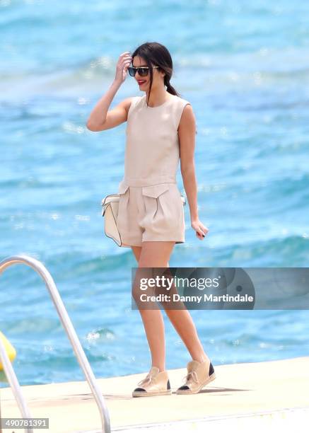 Kendall Jenner is seen on the Martinez Hotel beach on day 1 of the 67th Annual Cannes Film Festival on May 15, 2014 in Cannes, France.