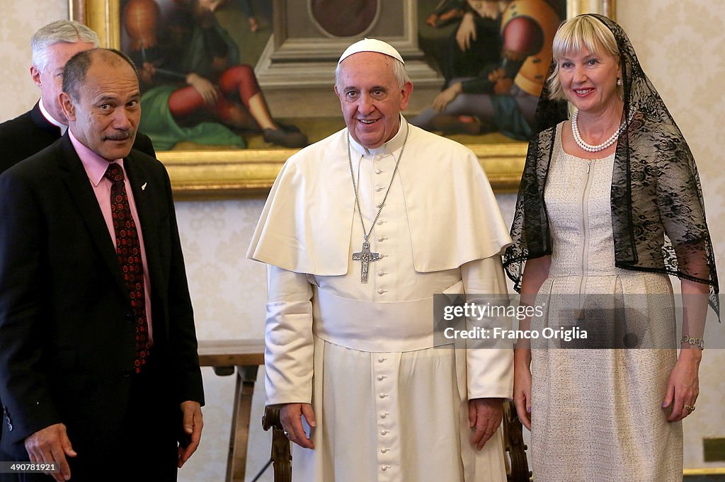 Pope Francis Meets New Zealand's Governor-General Jerry Mateparae