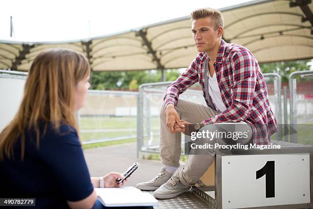 German professional cyclist Marcel Kittle of UCI pro team Argos-Shimano photographed during an interview for Procycling Magazine, September 3, 2013.