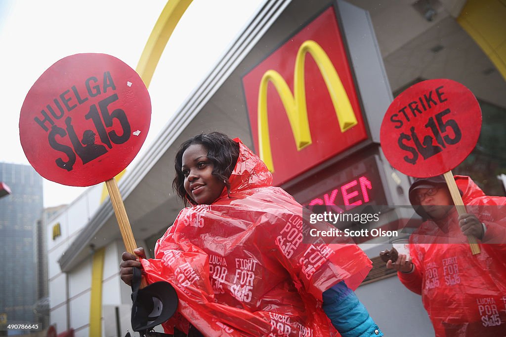 Fast Food Workers Across U.S. Rally For Increased Wages, Unionization