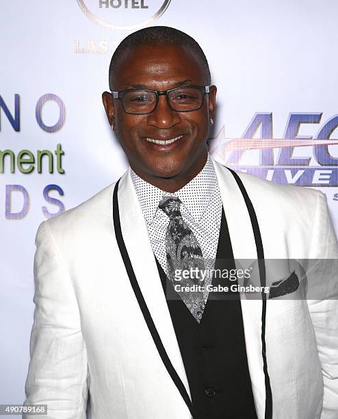 Comedian/actor Tommy Davidson attends Global Gaming Expo's Casino Entertainment Awards at Vinyl inside the Hard Rock Hotel & Casino on September 30,...