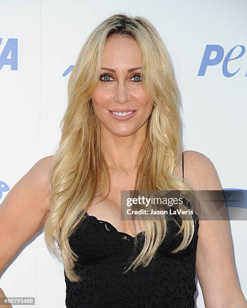 Tish Cyrus attends PETA's 35th anniversary party at Hollywood Palladium on September 30, 2015 in Los Angeles, California.