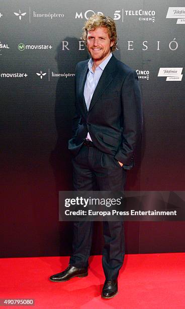 Alvaro de la Lama attends 'Regression' premiere on September 30, 2015 in Madrid, Spain.