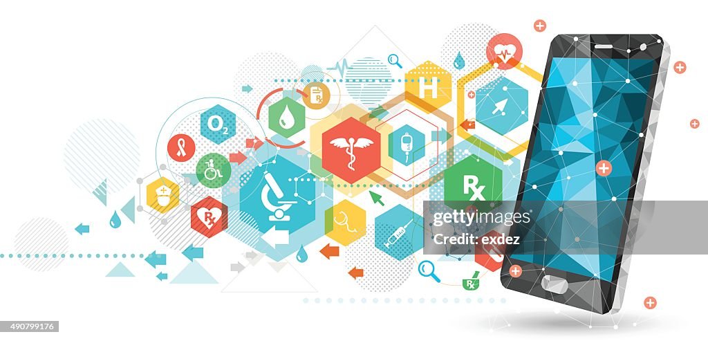 Teléfono inteligente de la atención médica