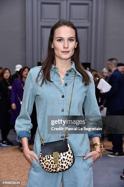 Actress Ana Girardot attends the Chloe show as part of the Paris Fashion Week Womenswear Spring/Summer 2016 on October 1, 2015 in Paris, France.