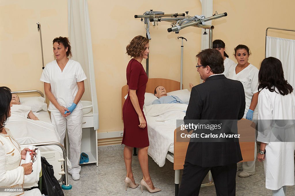 Queen Letizia of Spain Attends Vocational Training Opening Course