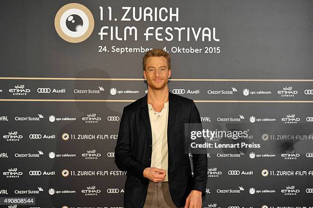 Focus Switzerland, Austria, Germany' Jury member Alexander Fehling attends the Jury Photocall during the Zurich Film Festival on October 1, 2015 in...