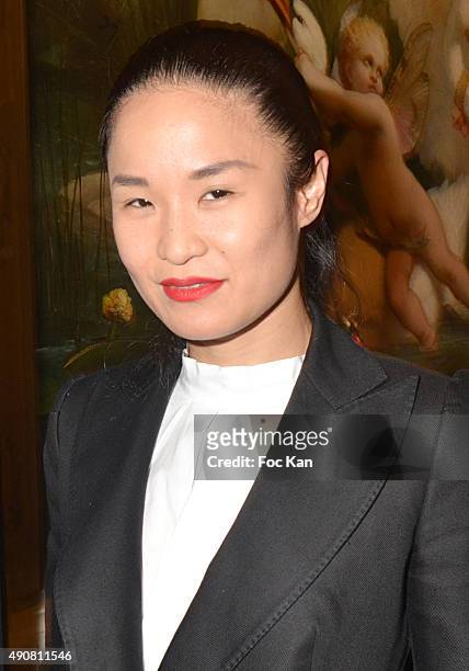 Youn Chong Bak from Smalto attends the Swarovski 120 X Rizzoli Exhibition and Cocktail as part of the Paris Fashion Week Womenswear Spring/Summer...