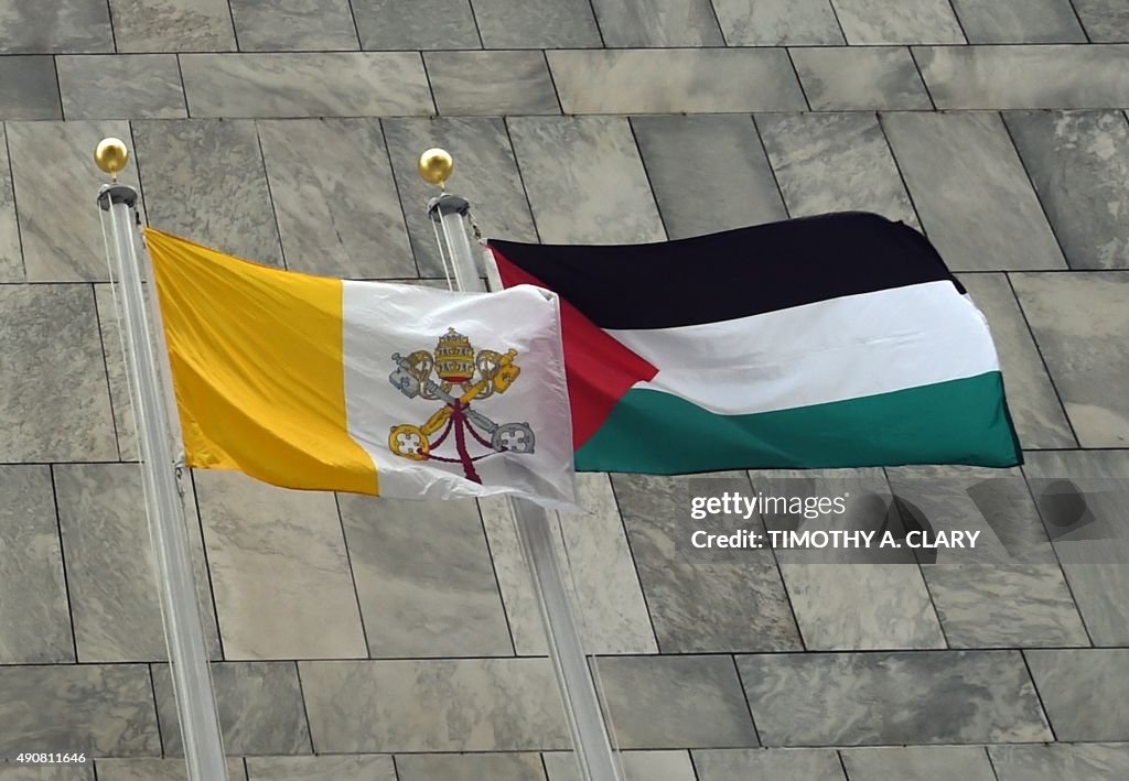 UN-GENERAL ASSEMBLY-PALESTINIANS-FLAG