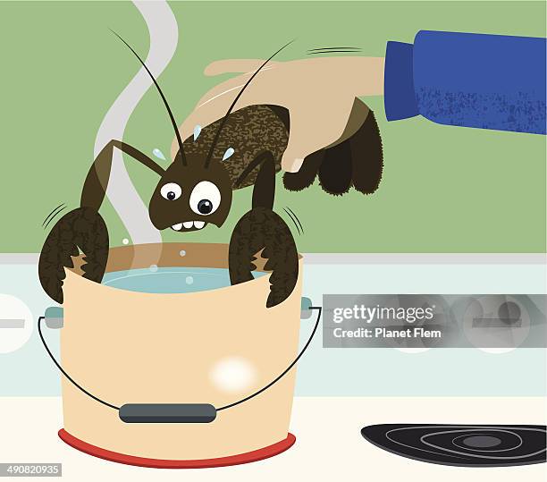 lobster cooking - bread loaf stock illustrations