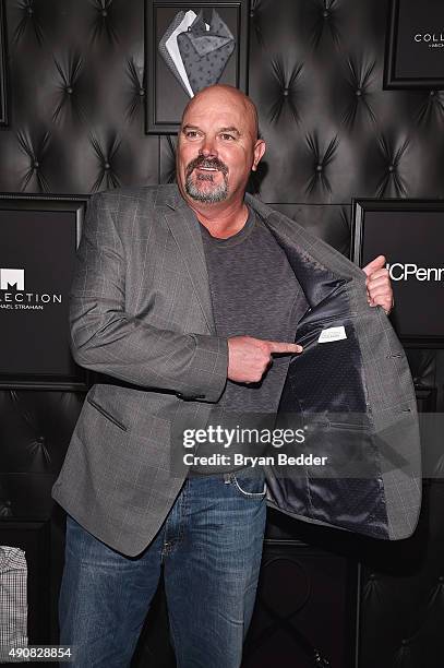 Former pitcher David Wells attends JCPenney and Michael Strahan's launch of Collection by Michael Strahan on September 30, 2015 in New York City.