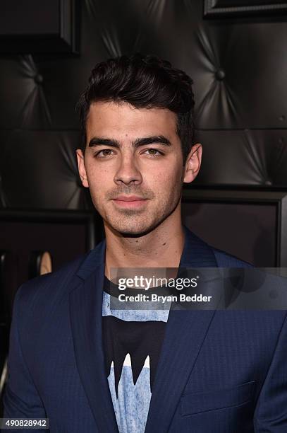 Singer songwriter Joe Jonas attends JCPenney and Michael Strahan's launch of Collection by Michael Strahan on September 30, 2015 in New York City.