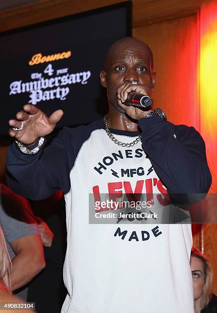 Performs at the Bounce Sporting Club 4 Year Anniversary Party at Bounce Sporting Club on September 30, 2015 in New York City.