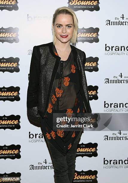 Taryn Manning attends the Bounce Sporting Club 4 Year Anniversary Party at Bounce Sporting Club on September 30, 2015 in New York City.