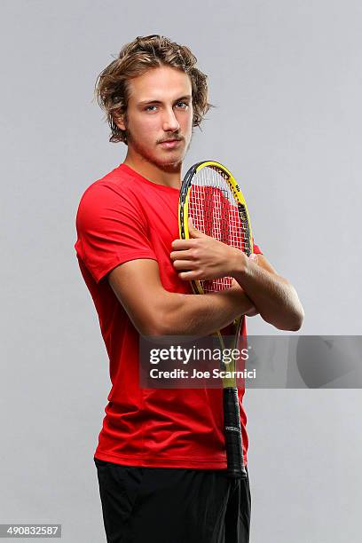 Tennis player Lucas Pouille is photographed for Self Assignment on December 11, 2012 in Valencia, Spain.