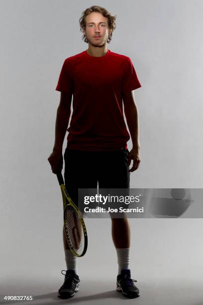 Tennis player Lucas Pouille is photographed for Self Assignment on December 11, 2012 in Valencia, Spain.