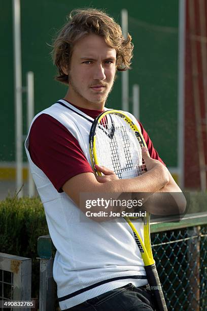 Tennis player Lucas Pouille is photographed for Self Assignment on December 11, 2012 in Valencia, Spain.