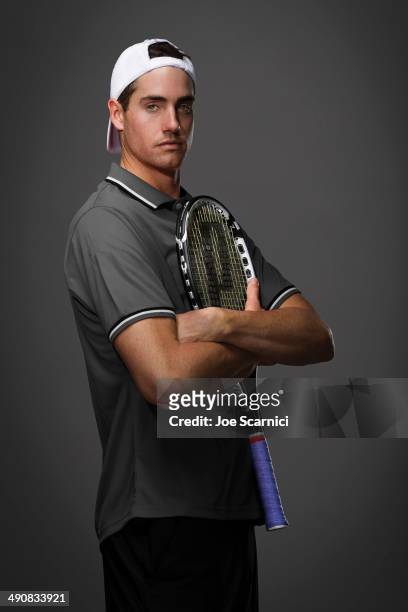 Tennis player John Isner is photographed for Self Assignment on November 27, 2012 in Bradenton, Florida.