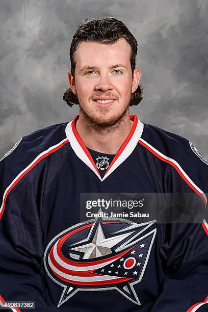 Ryan Johansen of the Columbus Blue Jackets poses for his official headshot for the 2015-2016 season at Ohio Health on September 17, 2015 in Columbus,...